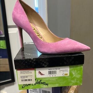 Sam Edelman Women's Pink Suede Heels